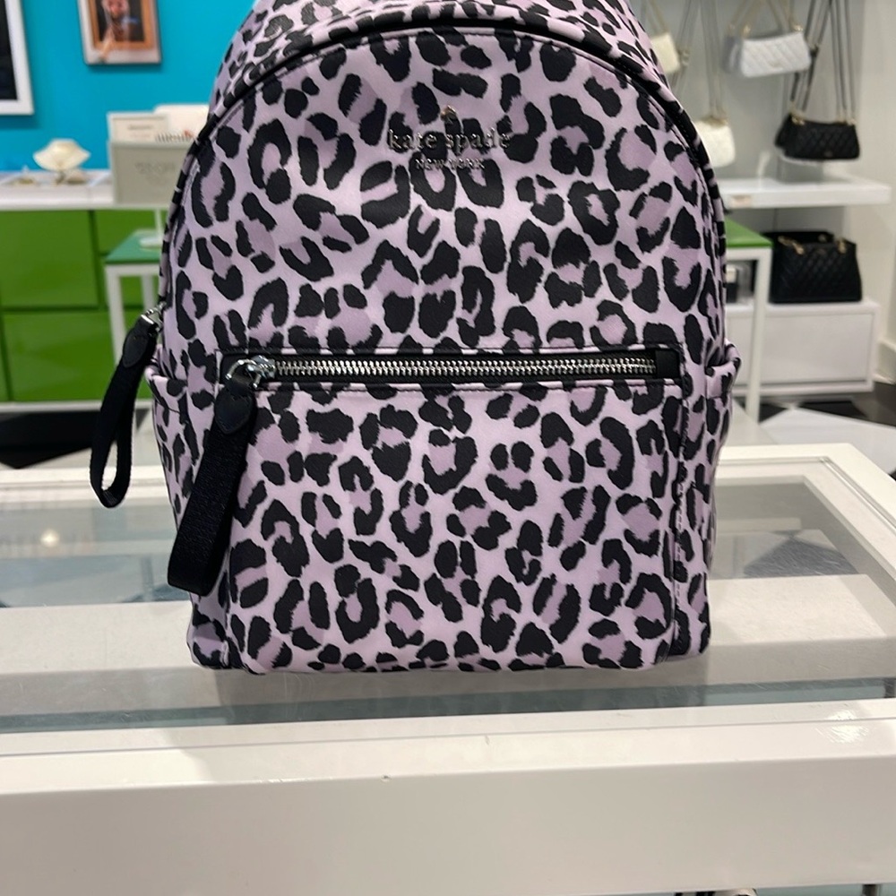 Kate Spade Chelsea Spotted Leopard Print Medium Backpack
Violet Mist
NWT - Picture 16 of 16